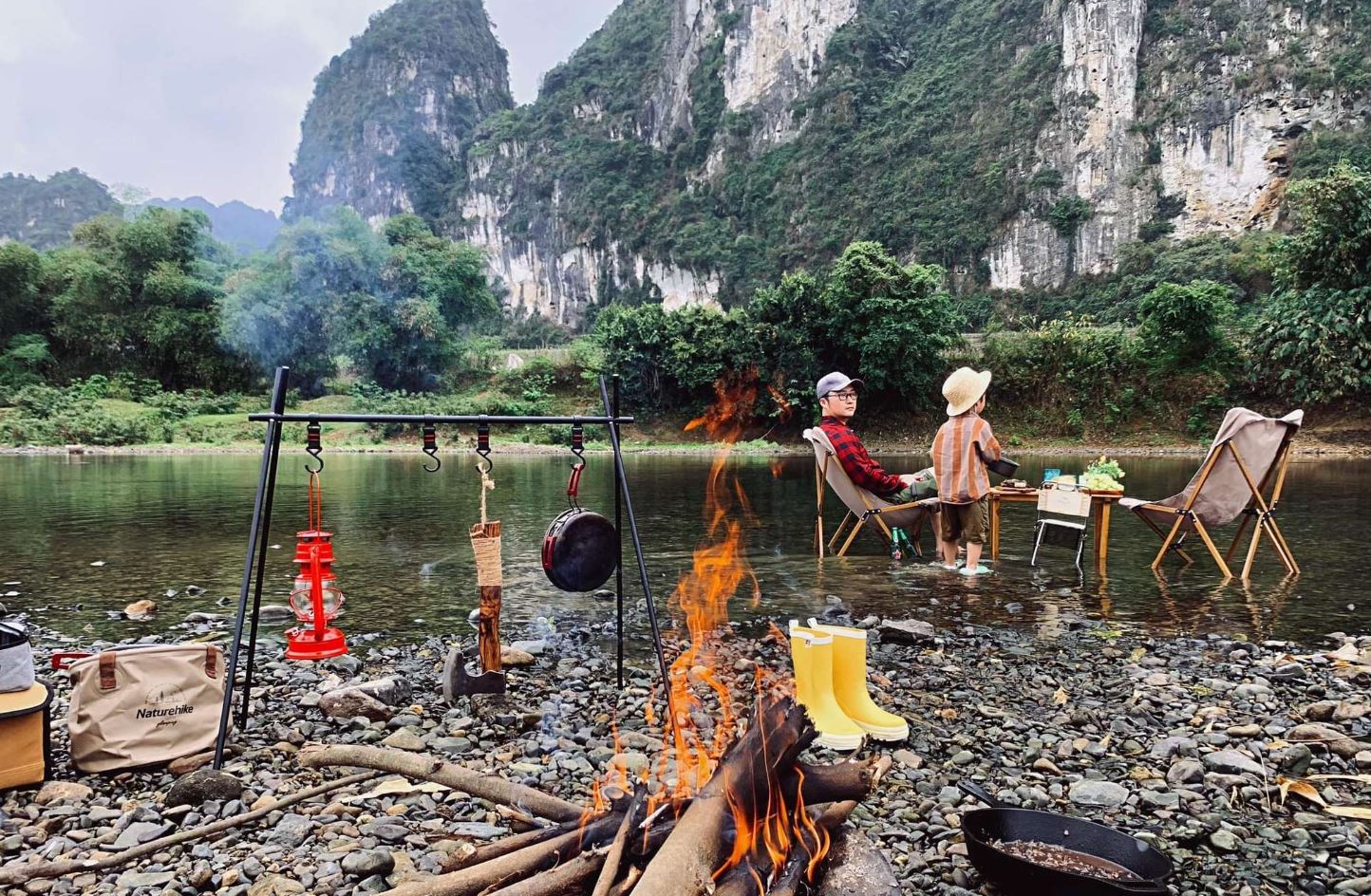 Cắm trại Sông Bôi, Kim Bôi