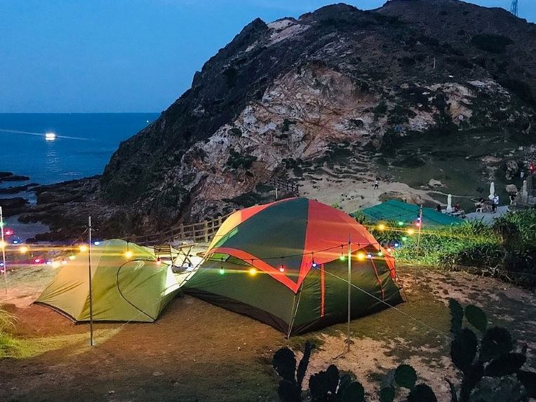 Cắm trại qua đêm mũi Kê Gà