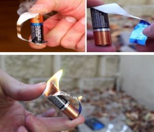 Cách tạo ra lửa từ pin