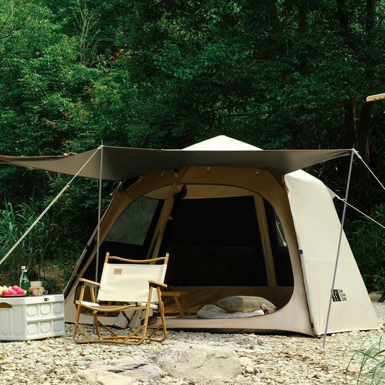 Thuê lều cắm trại tự bung